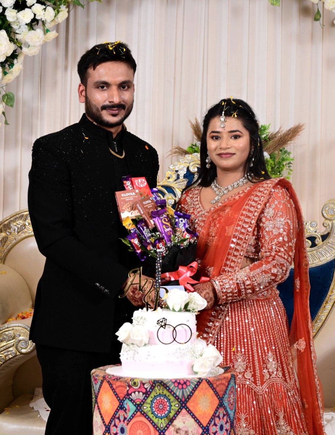 Palak and Aman celebrating together